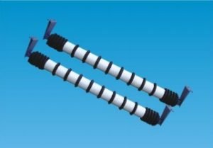 Parallel lower roller set with rubber discs