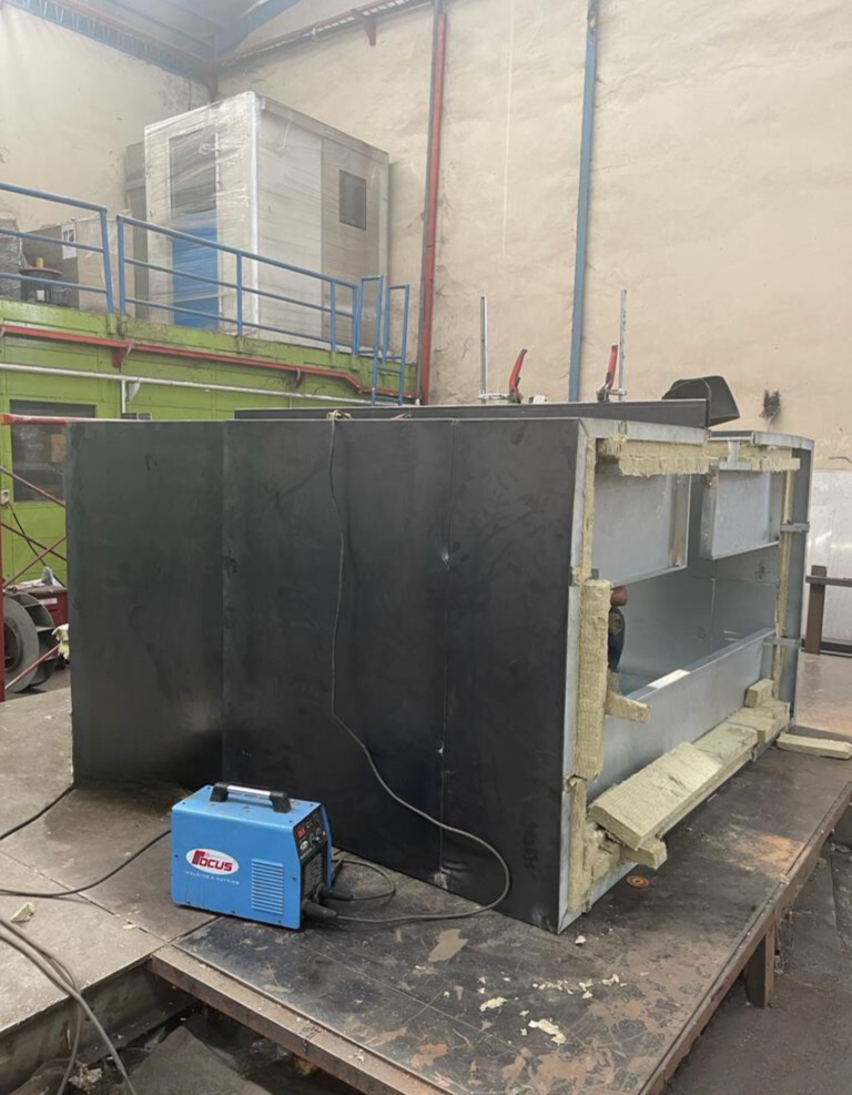 Hot air oven fabricated by Ovindo for a customer in Tangerang