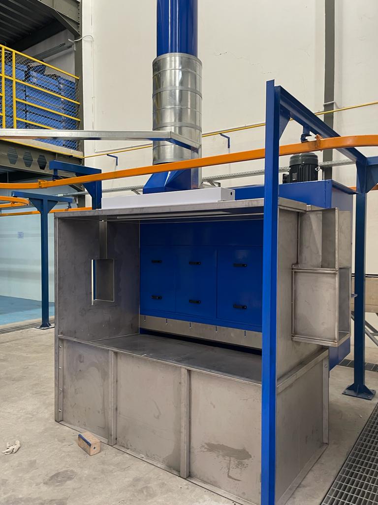 Powder coating line for a customer in Cikarang
