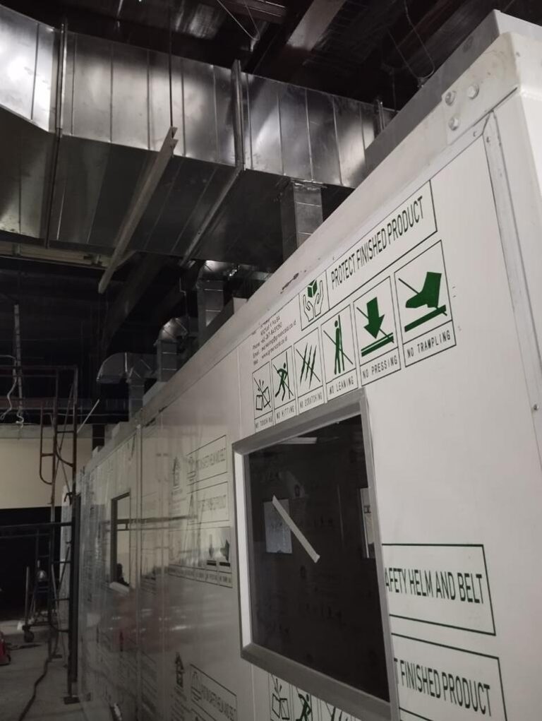Painting booth and air supply unit installation for a customer in Cikarang